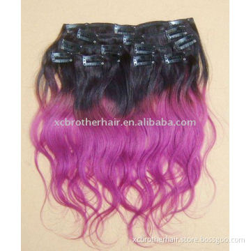 Superior qualityTWO TONE COLOR clip in hair extensions
